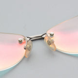 Chanel Iridescent Multicolour Clear Logo Sunglasses
