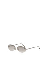 Christian Dior Silver Clear Logo Sunglasses - Undothedone