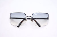 Chanel CC Logo Black Tinted Rhinestone Sunglasses - Undothedone