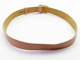 Chanel Calf Leather Gold CC Logo Light Brown Waist Belt - Undothedone