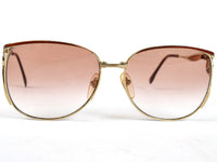 Yves Saint Laurent Vintage Gold  Bordeaux Tinted Sunglasses - Undothedone