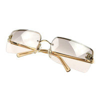 Chanel CC Logo Rhinestone Gold Sunglasses 4104-B - Undothedone