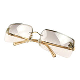 Chanel CC Logo Rhinestone Gold Sunglasses 4104-B - Undothedone