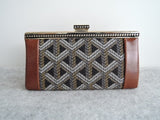 Goyard Vintage Brown Black Coin Pouch Case - Undothedone