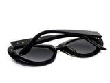 Celine Black Gold Logo Oval Kurt Cobain Sunglasses CLF-832 - Undothedone