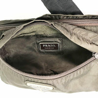 Prada Nylon Army Dark Green Logo Waist Shoulder Bag - Undothedone