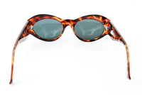 Versace Logo Tortoise Blue Tinted Sunglasses - Undothedone