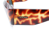 Versace Logo Tortoise Blue Tinted Sunglasses - Undothedone