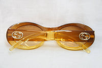 Gucci GG 2400 Oval Kurt Cobain Yellow Sunglasses - Undothedone