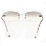 Chanel CC Logo Transparent Silver Sunglasses - Undothedone