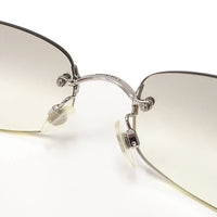 Chanel CC Logo Transparent Silver Sunglasses - Undothedone