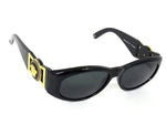 Versace Mod 424 Gold Medusa Black Sunglasses - Undothedone