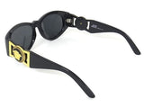 Versace Mod 424 Gold Medusa Black Sunglasses - Undothedone