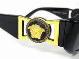 Versace Mod 424 Gold Medusa Black Sunglasses - Undothedone