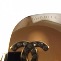 Chanel CC Logo Gold Brown Tinted Rhinestone Swarovski Sunglasses - Undothedone