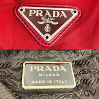 Prada Sport Red Nylon Logo Shoulder Rucksack Bag Backpack - Undothedone