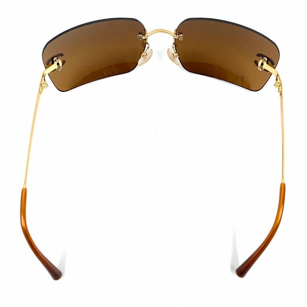 Chanel CC Logo Gold Brown Tinted Sunglasses 4017-D – Undothedone