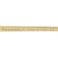 Chanel CC Logo Gold Brown Tinted Sunglasses 4017-D