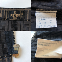 Fendi Zucca Monogram Pattern Zip Up Skirt - Undothedone