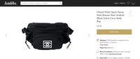 Chanel Sport CC Logo Black Waist Shoulder Bag - Undothedone